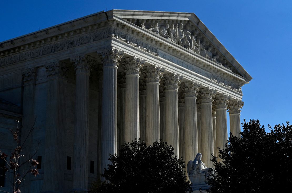 The US Supreme Court building as seen on January 26, 2022. The high court has become more conservative in recent years, leading some observers to believe affirmative action could be curtailed.