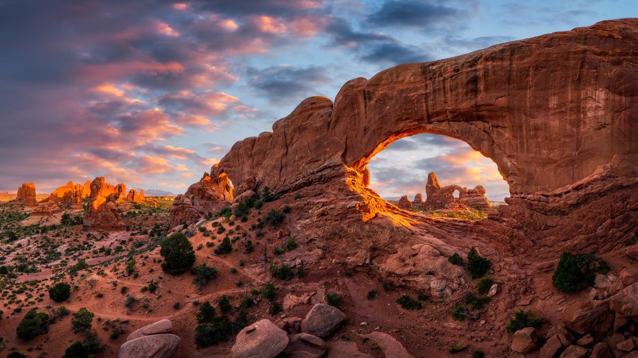 Sunsets at Arches National Park in Utah are stunning. The park has set up a timed entry program from early April to early October.