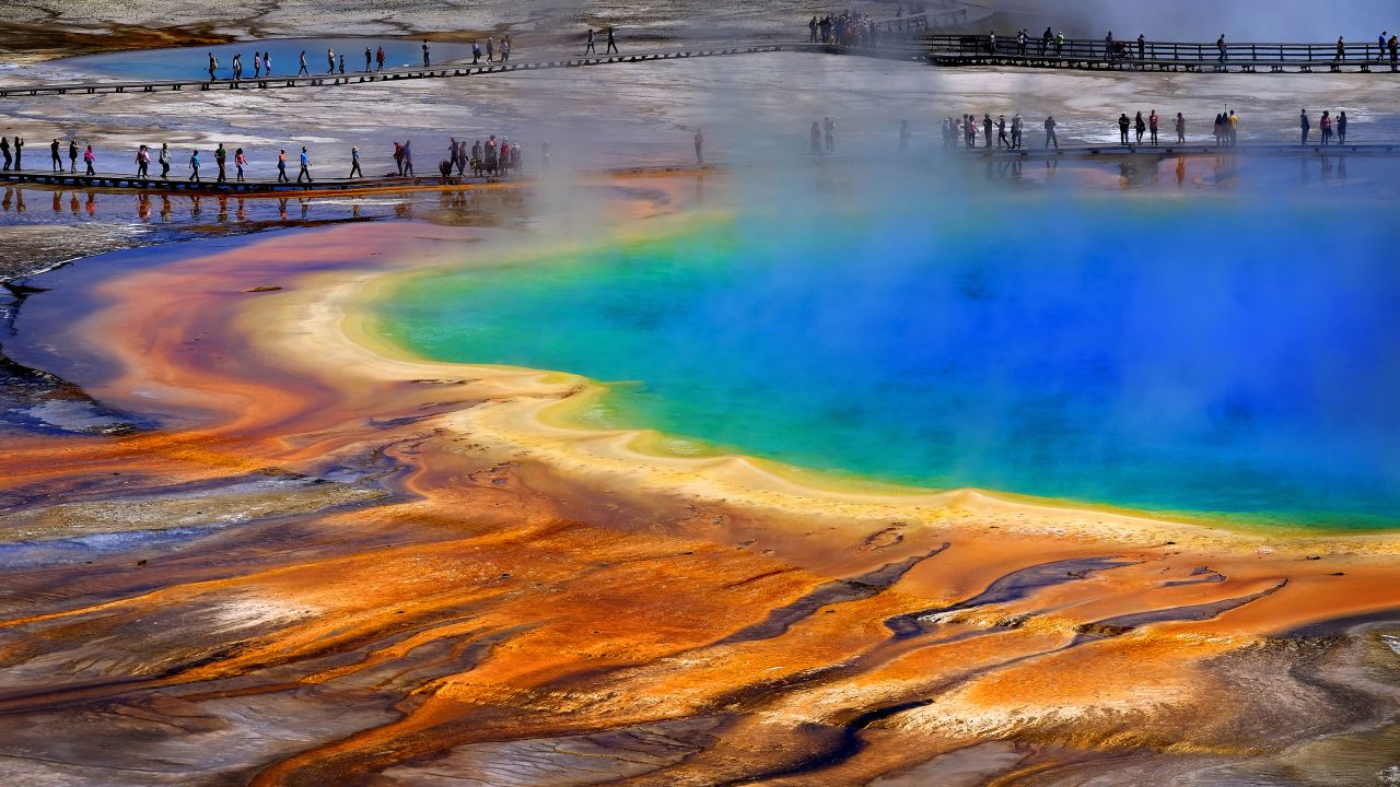 Grand Prismatic Spring in Yellowstone National Park is just one of many spectacular natural spots in the wildly popular park.