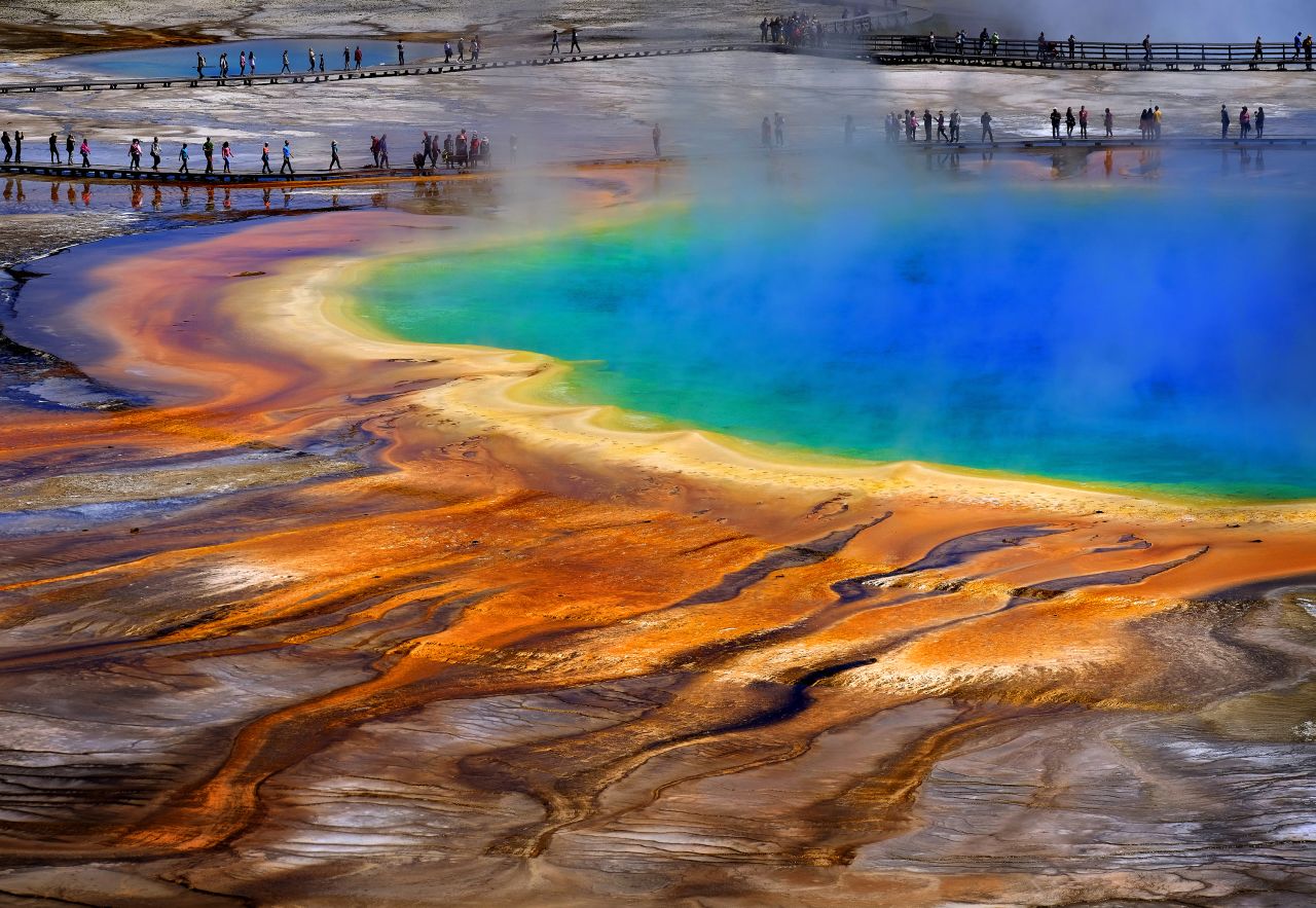 Grand Prismatic Spring in Yellowstone National Park is just one of many spectacular natural spots in the wildly popular park.