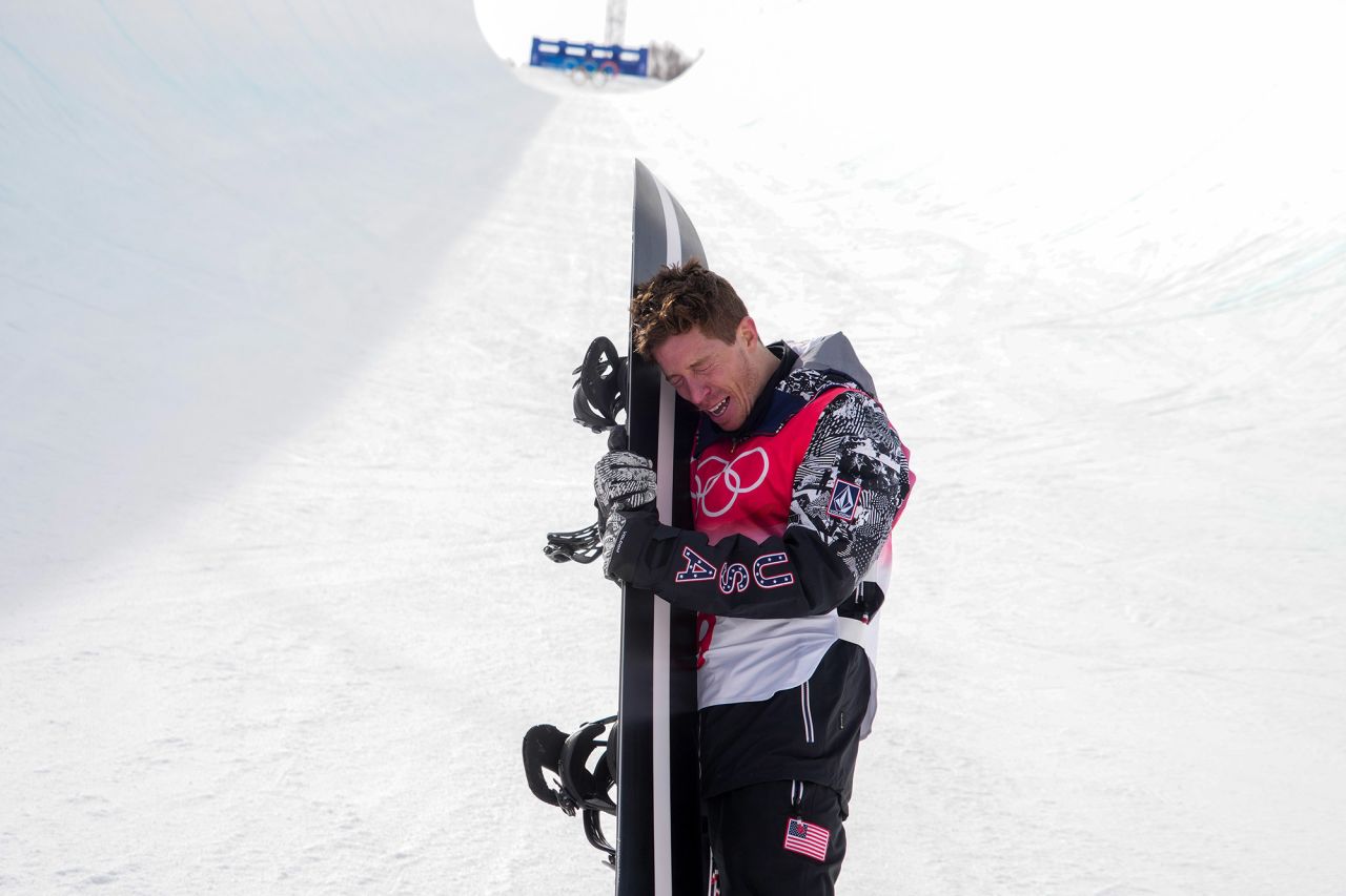 US snowboarding legend <a href="http://www.cnn.com/2022/02/08/sport/gallery/shaun-white-snowboarder/index.html" target="_blank">Shaun White</a> gets emotional after his last run in the halfpipe final on February 11. White, the gold-medal winner in 2006, 2010 and 2018, <a href="https://www.cnn.com/world/live-news/beijing-winter-olympics-02-11-22-spt/h_3dfe9db50943ec85a2307d9120edd1b2" target="_blank">finished fourth in what he said would be his final Olympics.</a>