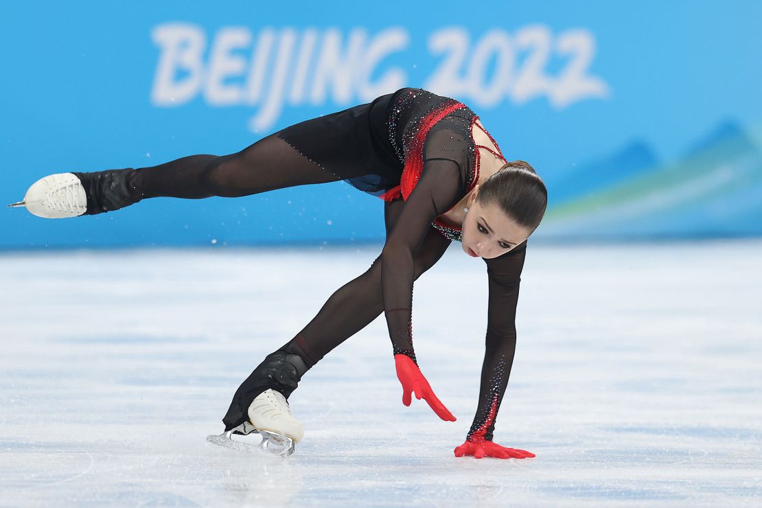 Valieva fell multiple times during her free skate routine.