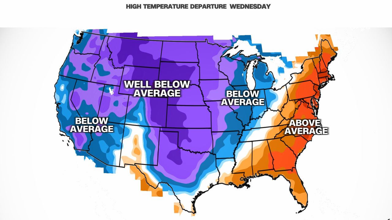 weather temperature departure wednesday 02192022