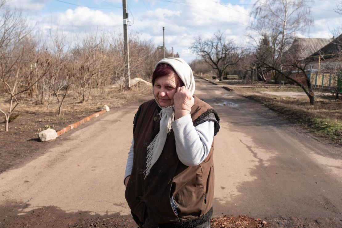 "Yes, I'm scared," says Valentina, resident of New York, Ukraine. "Very scared."