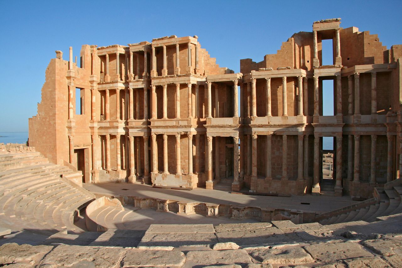 By 2050, the number of sites in danger is expected to triple, reaching almost 200 if greenhouse gas emissions continue to rise at the current pace. This will include the ancient city of Sabratha, in modern-day Libya, where wonderful ruins of a Roman ampitheater still stand.  