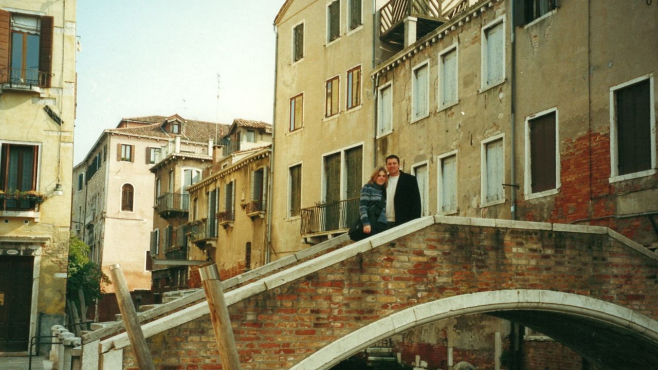 <strong>A Venice proposal: </strong>Dan and Esther got engaged in Venice, Italy in 2001. They were married in Switzerland in 2002 and then moved together to the US.