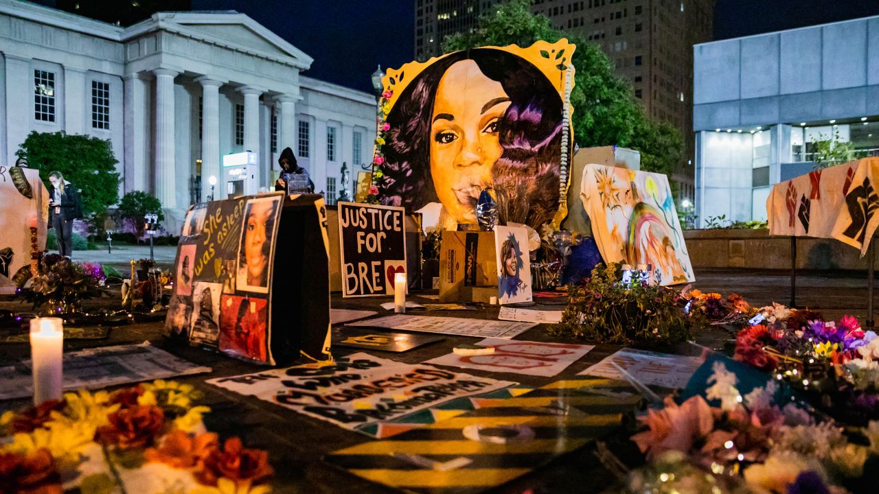 A memorial to Breonna Taylor in Louisville, Kentucky.