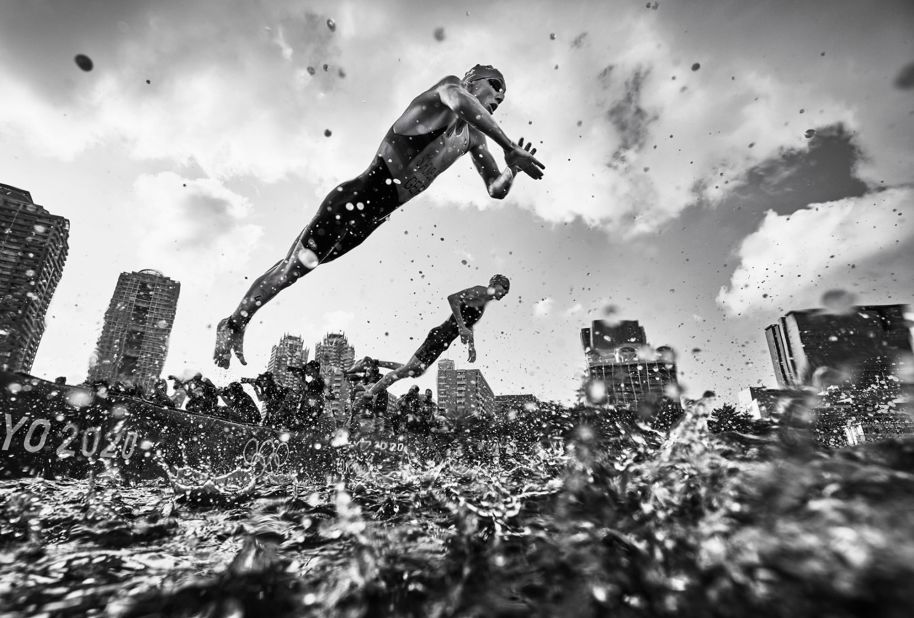 An image from the Tokyo Olympics, taken by notable sports photographer Adam Pretty, a finalist in the Sport category with the series "Tokyo Twenty Twenty One."