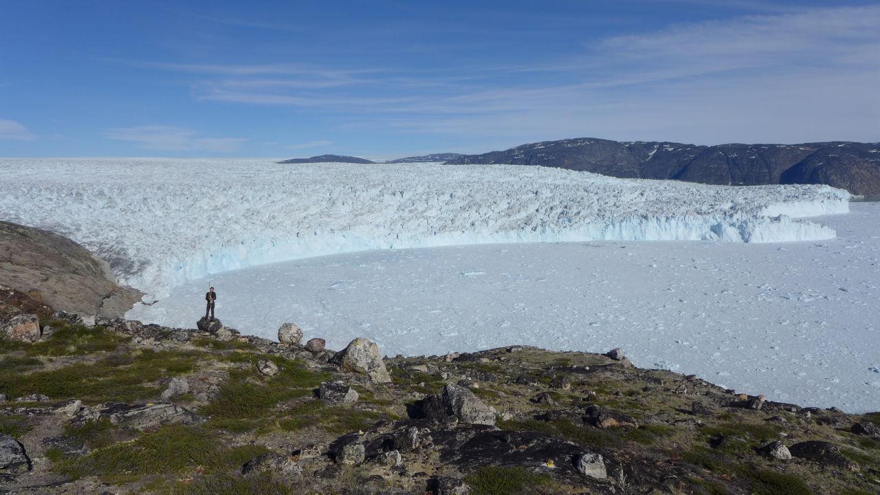 The Store Glacier on the Greenland ice sheet.