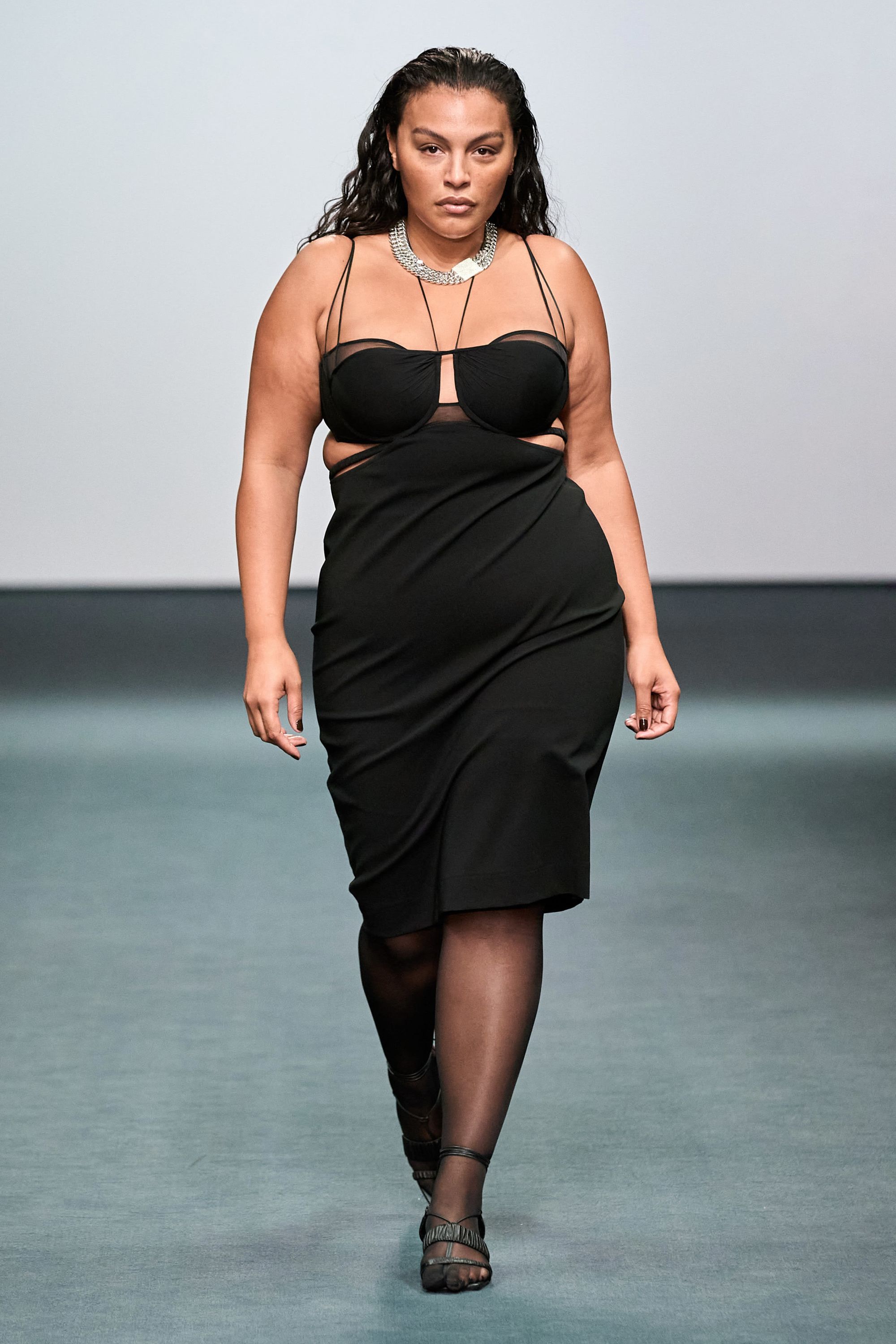 Sex appeal meets sharp tailoring at Nensi Dojaka’s London Fashion Week show