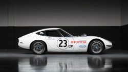 The 1967 Toyota-Shelby 2000 GT, a collectible Toyota sports car, is going up for auction.