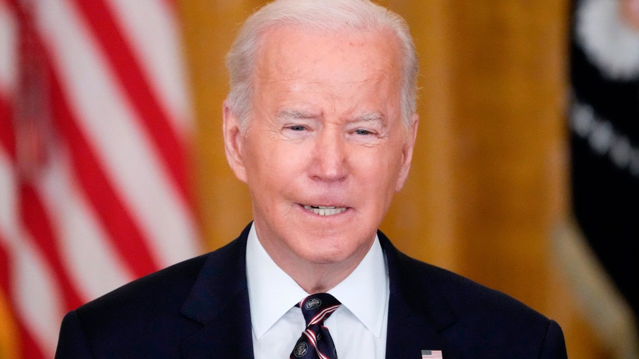 WASHINGTON, DC - FEBRUARY 22:  U.S. President Joe Biden speaks on developments in Ukraine and Russia, and announces sanctions against Russia, from the East Room of the White House February 22, 2022 in Washington, DC. The White House earlier in the day called Russia's deployment of troops into two pro-Russian separatist regions of Ukraine "the beginnings of an invasion." (Photo by Drew Angerer/Getty Images)