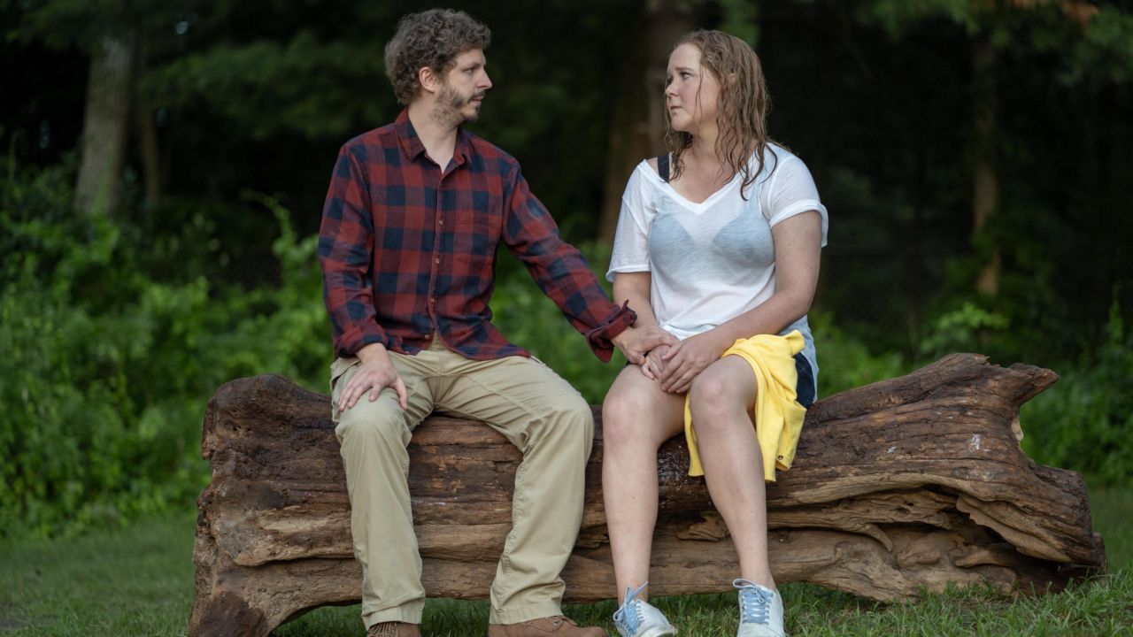 (From left) Michael Cera and Amy Schumer are shown in a scene from "Life & Beth."
