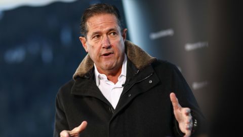 Jes Staley speaking during a Bloomberg Television interview at the World Economic Forum  in Davos, Switzerland, on Jan. 22, 2020. 