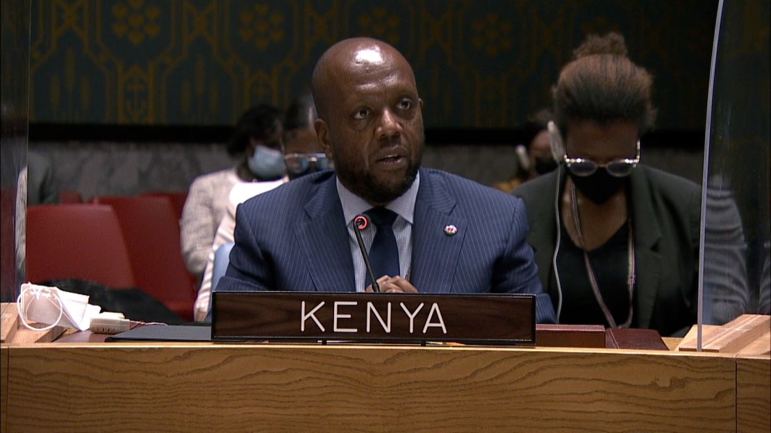 Kimani drew the comparisons in an address to the U.N. Security Council.