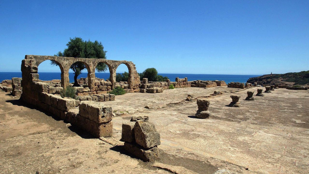 Many of North Africa's ancient cities lie dangerously close to the sea, such as Tipasa in modern-day Algeria.