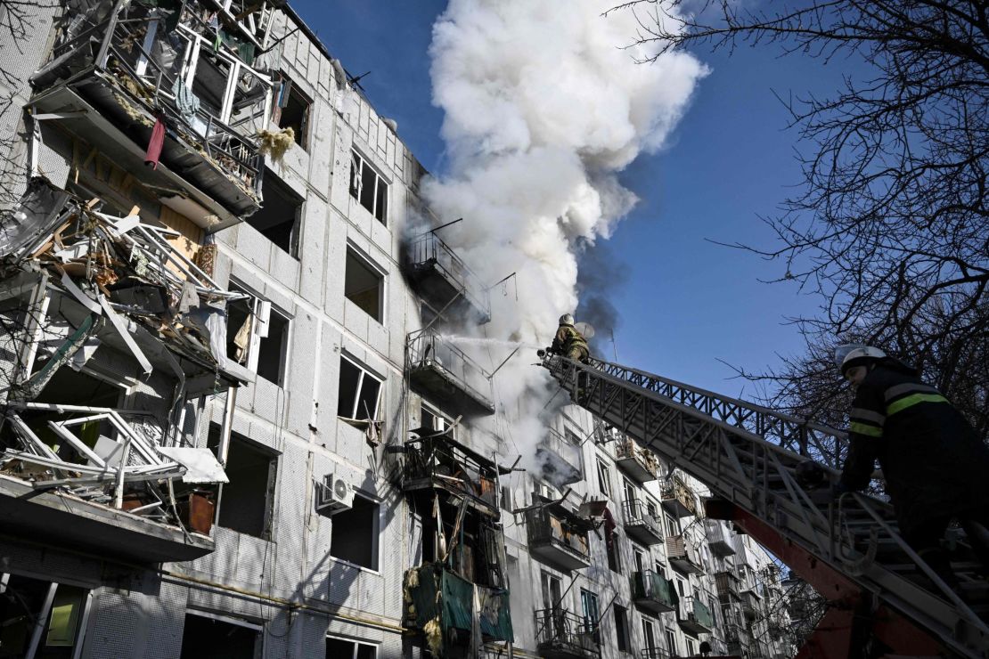 ukraine conflict airstrike apartment 022422