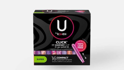 You're in Kotex Click Compact Tampons, Super Absorbent