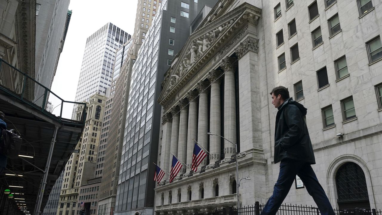 The New York Stock Exchange is seen in New York, Thursday, Feb. 24, 2022. U.S. 