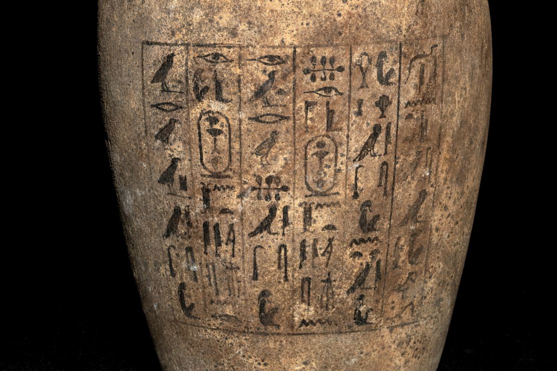 Inscriptions on the vessels indicate they belong to Wahibre-mery-Neith, but several dignitaries of that name are known from this period.
