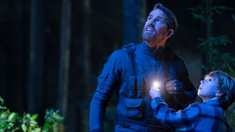 (From left) Ryan Reynolds as Big Adam and Walker Scobell as Young Adam star in