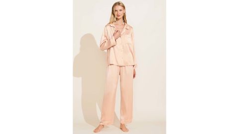 Eberjey Inez Long Washable Silk PJ Set