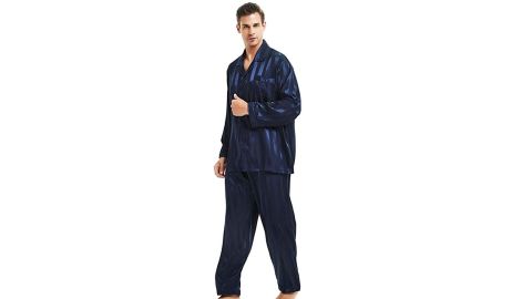 Lonxu Men's Satin Pajamas