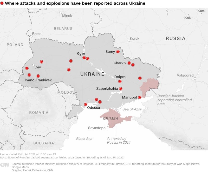 Six Maps Explaining The Conflict In Ukraine Cnn