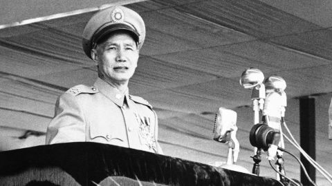 President Chiang Kai-shek in Taipei in 1956.