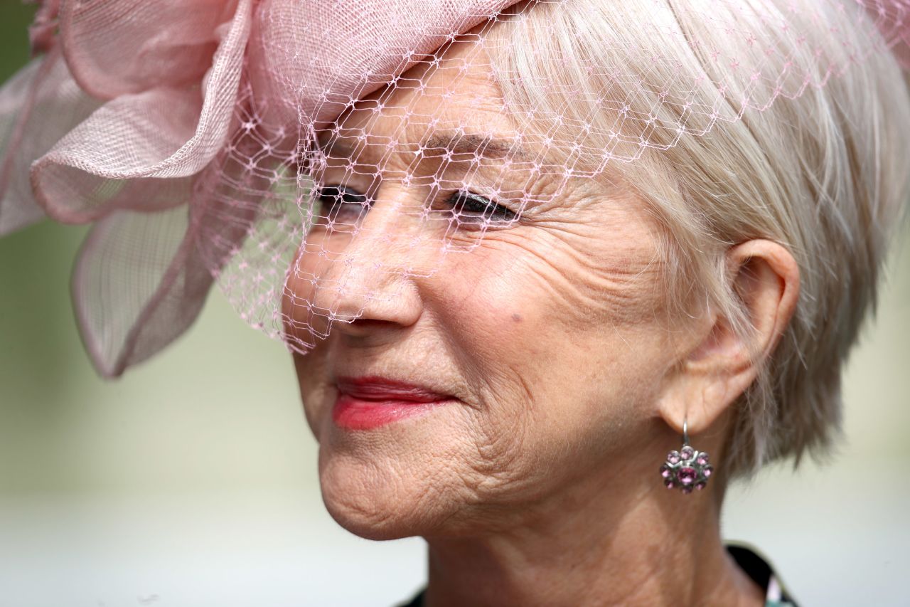Mirren attends the 2018 Royal Ascot horse race in Berkshire, England. 