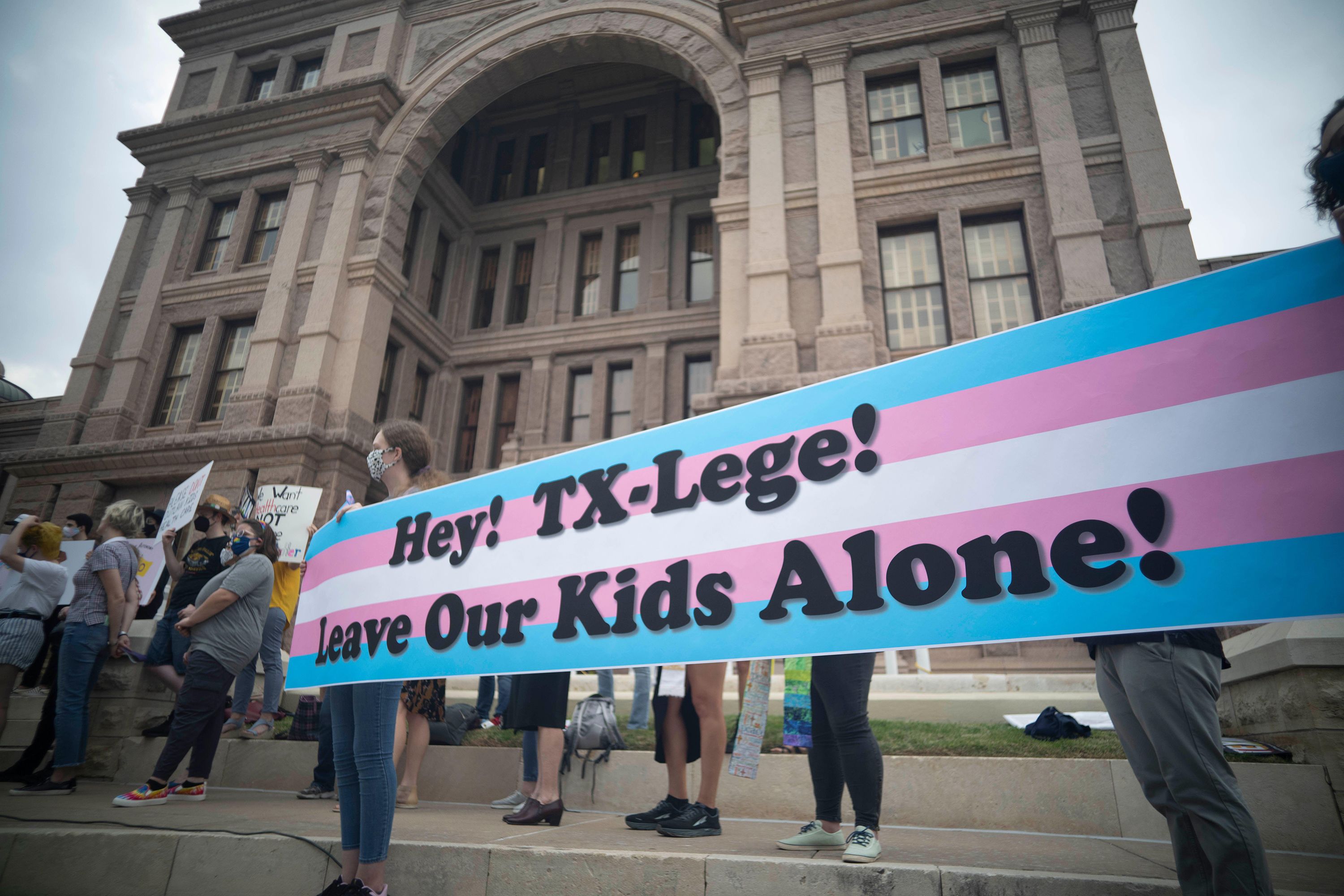 Strangers unite over their transgender children