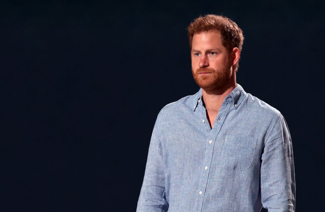 Prince Harry speaks onstage during Global Citizen VAX LIVE: The Concert To Reunite The World at SoFi Stadium in Inglewood, California. The concert was broadcast on May 8, 2021