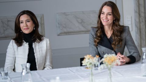 The Duchess of Cambridge and Crown Princess of Denmark on Wednesday