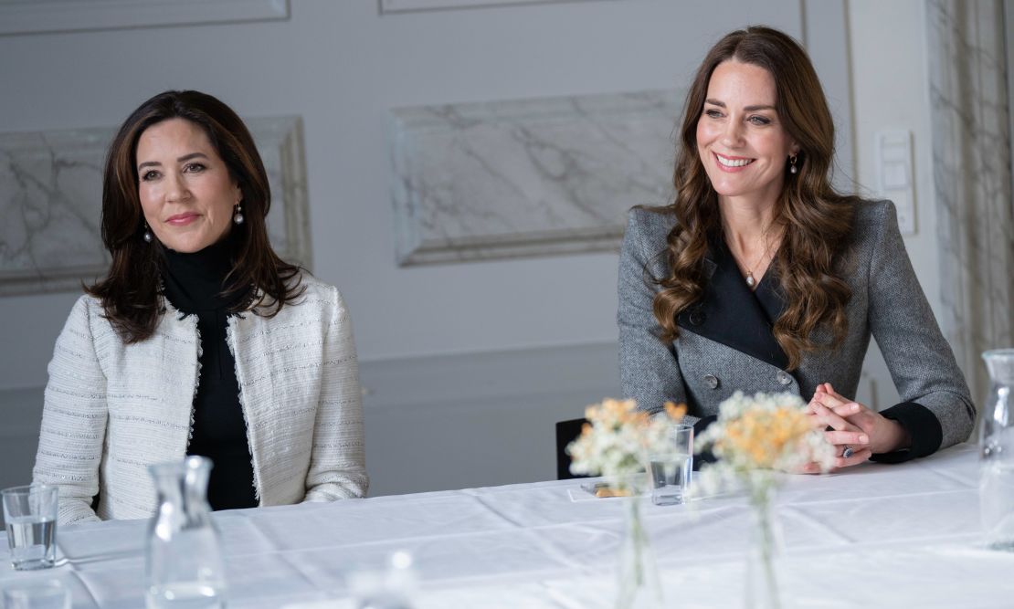 The Duchess of Cambridge and Crown Princess of Denmark on Wednesday