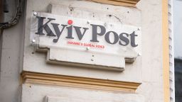 The office of the Kyiv Post newspaper is seen in Kyiv, Ukraine on Febaruary 20, 2020. (Photo by Jaap Arriens/Sipa USA)