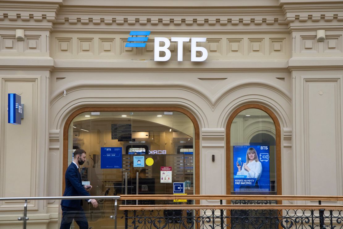 Sanctions announced by US President Joe Biden target VTB Bank PJSC.  Photographer: Andrey Rudakov/Bloomberg via Getty Images