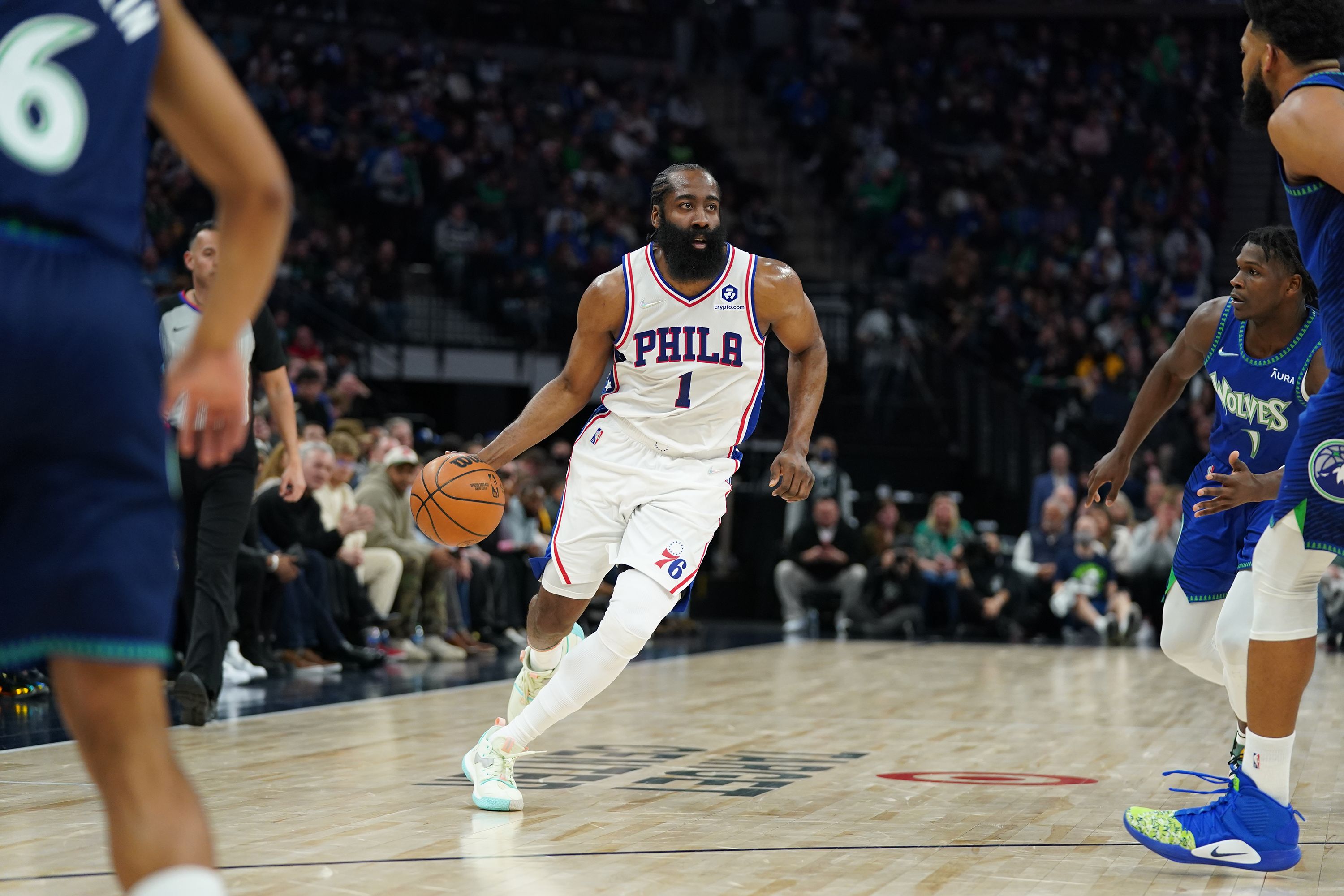 James Harden all smiles as he excels in Philadelphia 76ers debut