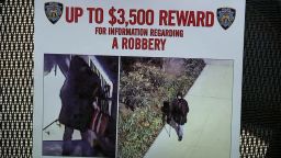 NYPD presented reward flyer during a news conference.