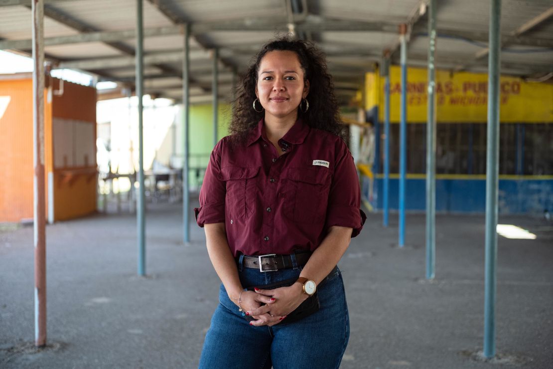 Michelle Vallejo, Democratic candidate for Texas' 15th Congressional District, says Democrats must "show up" and do a better job explaining to South Texans how their party's policies will improve their lives. She co-owns the Pulga Los Portales flea market with her family.