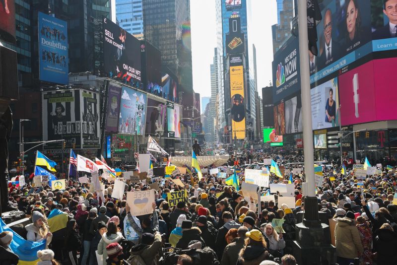 US rallies in support of Ukraine The whole world right now needs