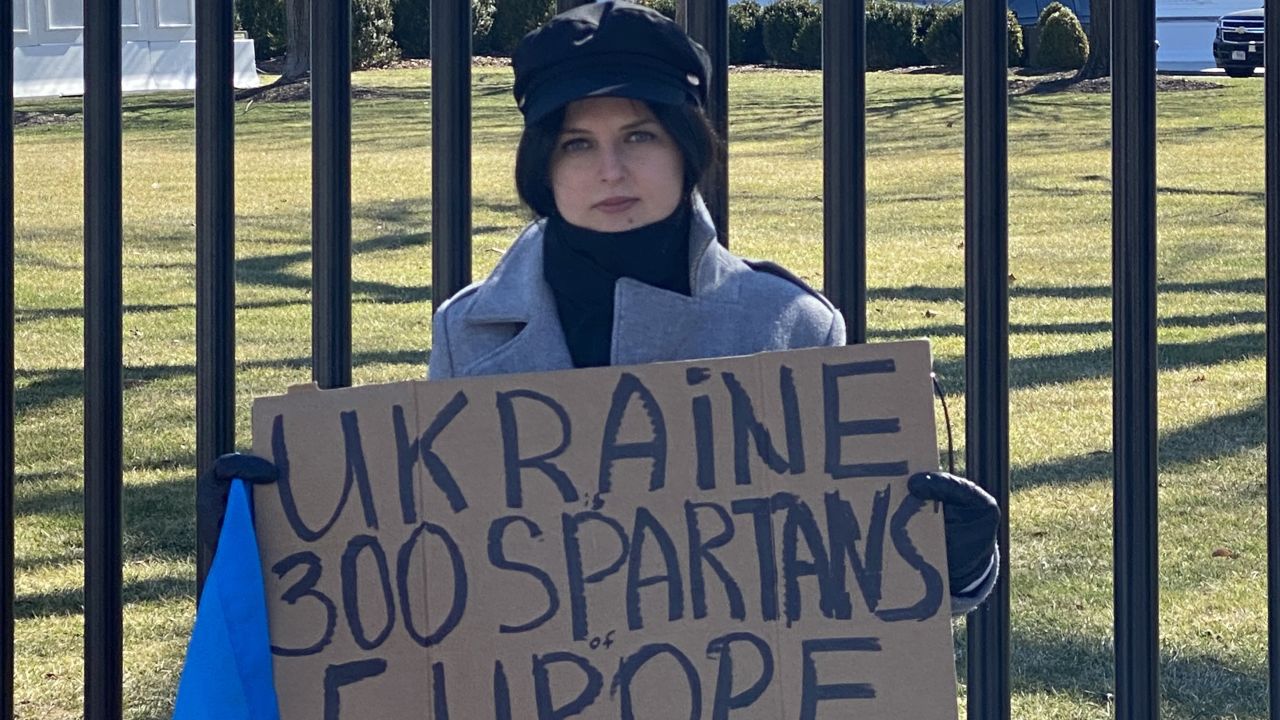 Katya Pavlevych, a New Yorker, says she feels "absolute helplessness and even a bit of guilt for being here, not there."