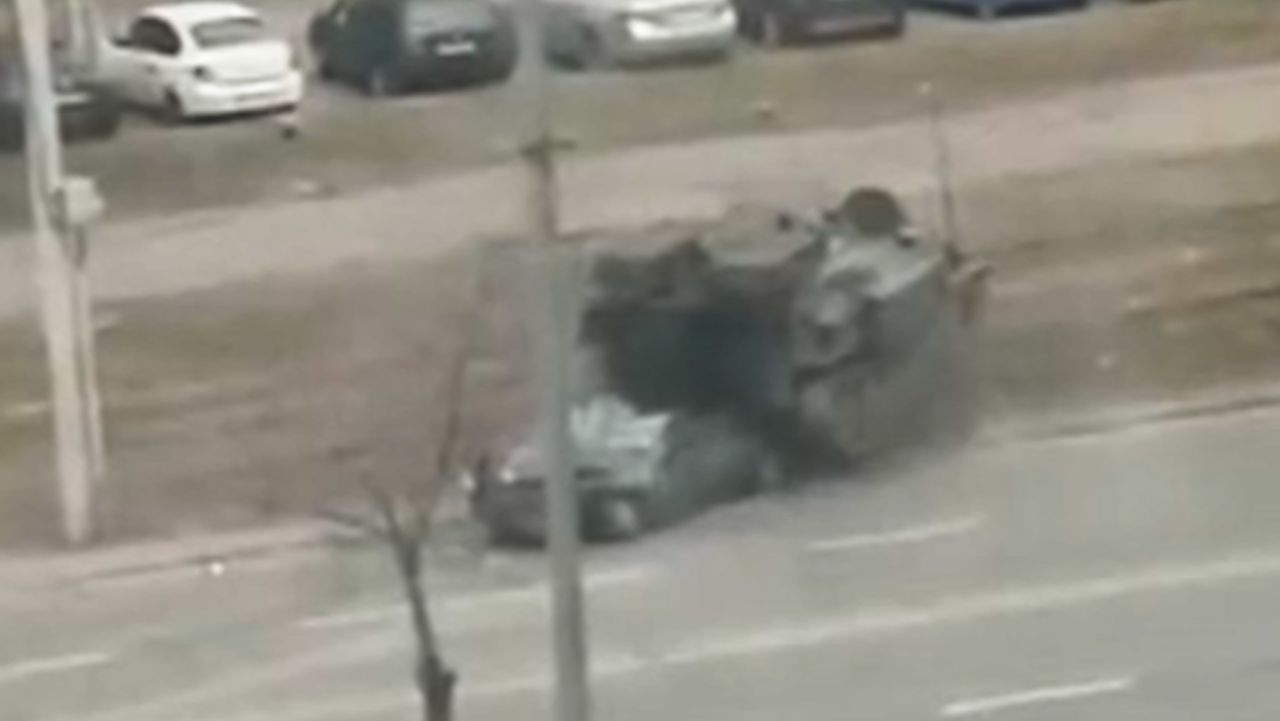 military car collision kyiv