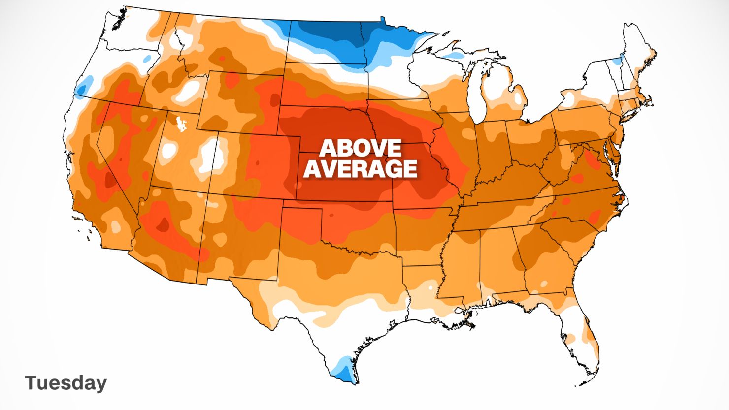 The first day of meteorological spring on Tuesday will feel above average for many across the nation.