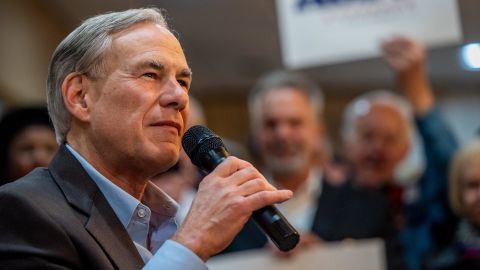 Texas Gov. Greg Abbott speaks during the 'Get Out The Vote' campaign event on February 23, 2022 in Houston.