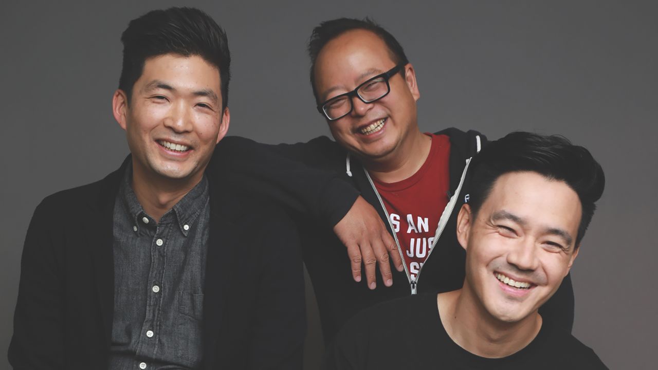 From left to right: Phil Yu, Jeff Yang and Philip Wang, authors of "RISE: A Pop History of Asian America from the Nineties to Now."