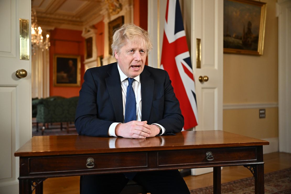 Prime Minister Boris Johnson on February 24 in London, England. 