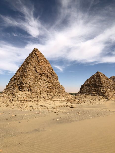 <strong>Nuri, Sudan:</strong> The pyramids at Nuri, including King Aspelta's pyramid, pictured, are also on the 2022 World Monuments Watch list.