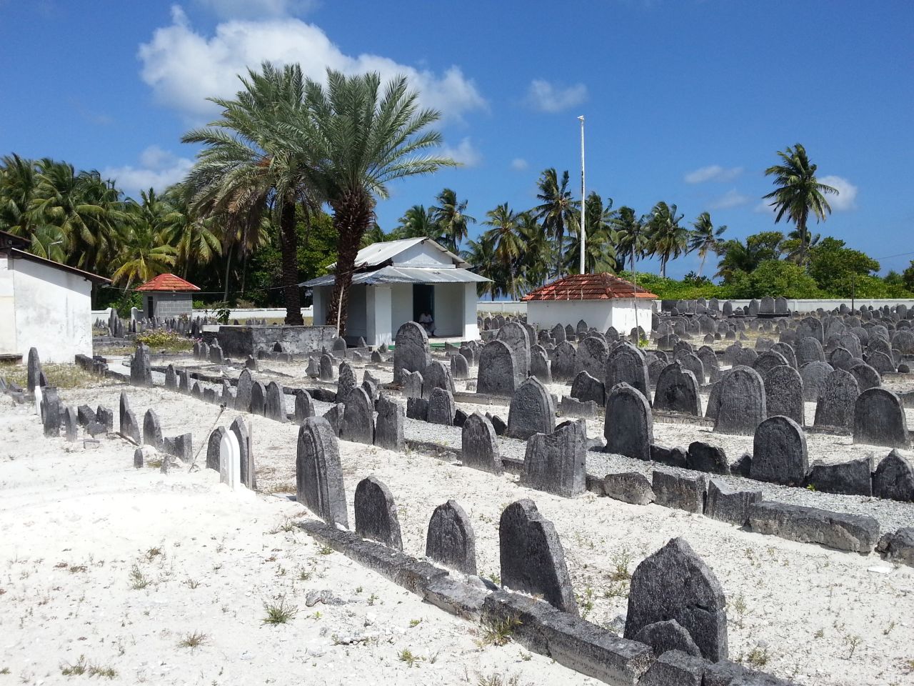 <strong>Koagannu mosques and cemetery, Maldives:</strong> This historic cemetery in the Maldives is included on this year's World Monuments Watch list due to the threat poised by rising sea levels.