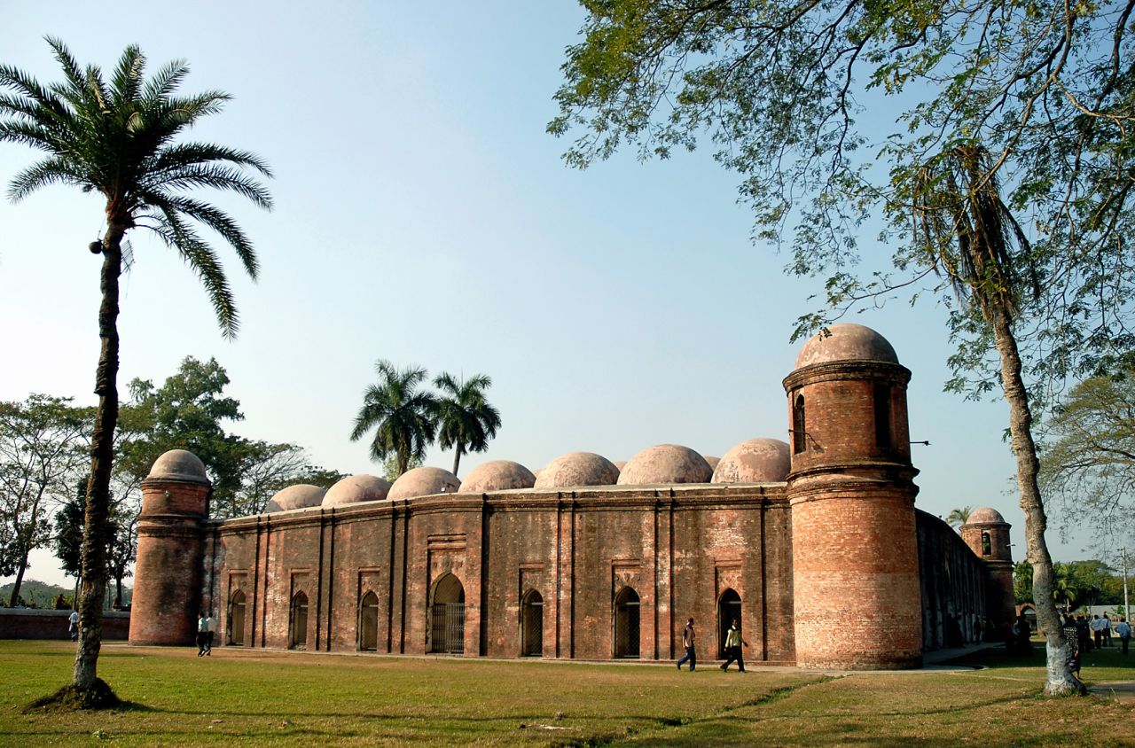 <strong>Mosque City of Bagerhat, Bagerhat, Bangladesh</strong>: The Sixty Dome Mosque is one of the mosques in Mosque City of Bagherhat, which is also on the World Monuments Fund's 2022 list.