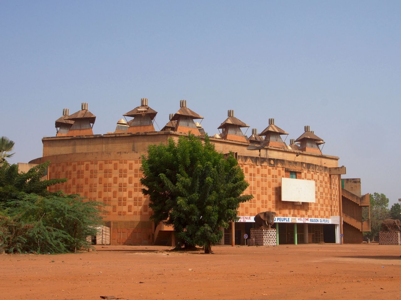 <strong>La Maison du Peuple, Ouagadougou, Burkina Faso: </strong>Individuals and community-led organizations nominated sites. The final list includes this African modernist building in Burkina Faso.